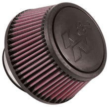 Load image into Gallery viewer, K&amp;N Universal Round Clamp-On Air Filter 3in Flange ID x 6in Base OD x 4.625in Top OD x 3in Height - RU-5288