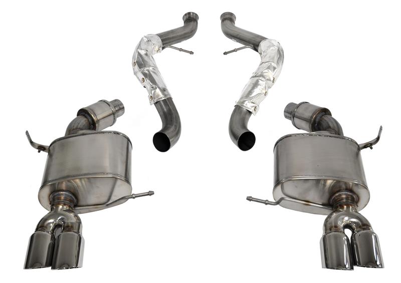 Corsa 2008-2012 BMW M3 Convertible E93 Polished Sport Cat-Back Exhaust - 14568