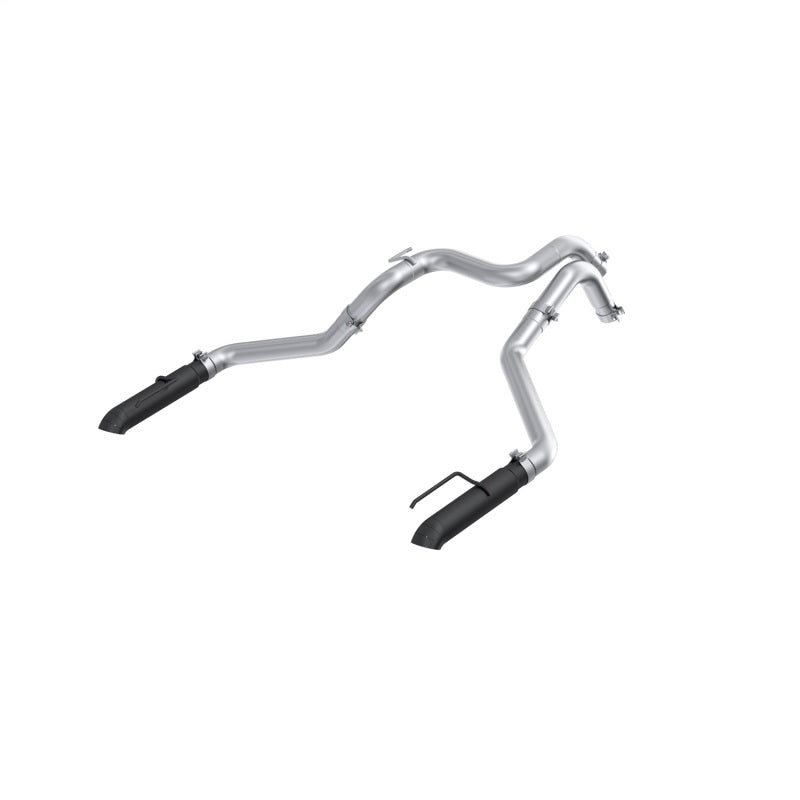MBRP 24-25 Ford Ranger Raptor 3.0L 3in Dual Rear Turn-Down Axle Back Exhaust - Armor BLK Tips - S5270BLK