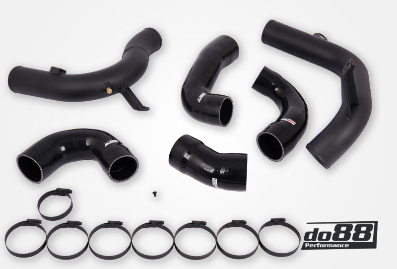 do88 VAG 2.0 TSI EA888 Gen4 (245hp) OEM Intercooler Pressure Pipes Black Hoses - TR-340-OE-2-S