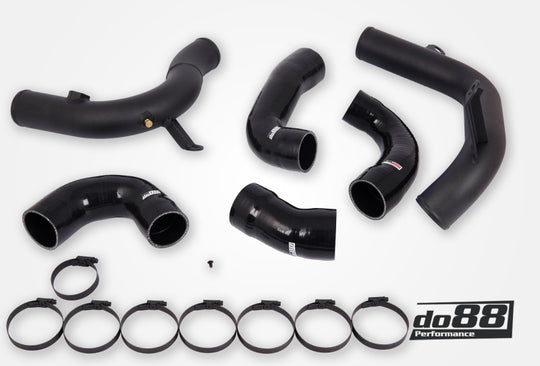 do88 VAG 2.0 TSI EA888 Gen4 (245hp) OEM Intercooler Pressure Pipes Black Hoses - TR-340-OE-2-S