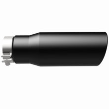 Load image into Gallery viewer, MagnaFlow Tip Stainless Black Coated Single Wall Round Single Outlet 5in Dia 3.5in Inlet 14.5in L - 35237