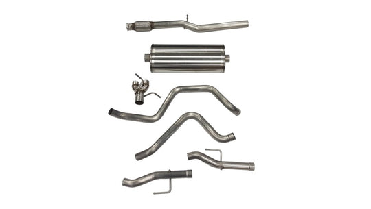 Corsa 2019-2025 Chevy Silverado 5.3L Crew Cab 3in Cat-Back Dual Rear Exit w/ Polished Tip - 21028