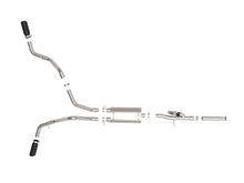 Load image into Gallery viewer, aFe Gemini XV 3in 304 SS Cat-Back Exhaust 09-18 GM Trucks V6-4.3/V8-4.8/5.3L w/ Black Tips - 49-34131-B