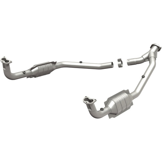 MagnaFlow DF Cat. Conv 97 Land Rover Defender 90 4.0L Y-Pipe Assy / 96-99 Discovery 4.0L Y-Pipe Assy - 93690