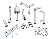 Load image into Gallery viewer, AWE Tuning 4th Gen GM 1500 5.3L 0FG Cat-Back Split Rear Exit (w/ Bumper Cutouts) - Quad Chrome Tips - 3015-42201