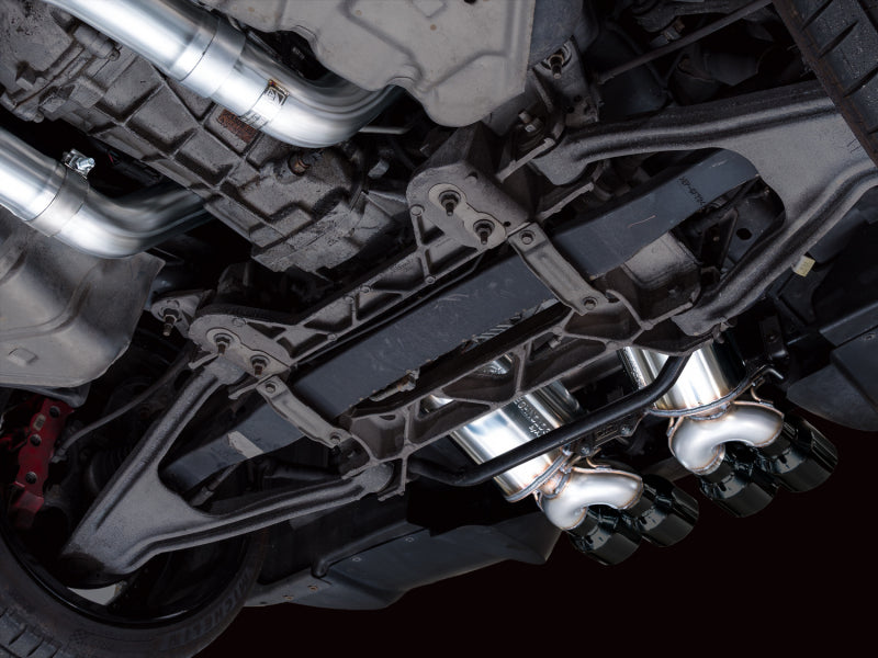 AWE Tuning C6 Chevrolet Corvette Z06/ZR1 Touring Edition Axle-Back Exhaust w/ Diamond Black Tips - 3015-43606