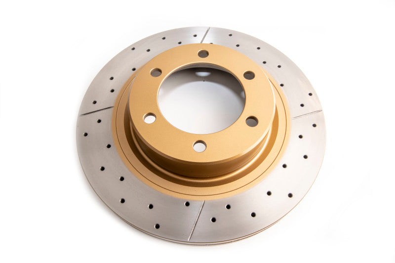 DBA 02-06 Volkswagen Golf VR6 2.8L Front Drilled & Slotted Street Series Rotor - DBA802X