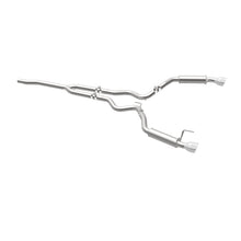 Load image into Gallery viewer, MagnaFlow Cat-Back 15-16 Ford Mustang 2.3L L4 Competition SS 3in Dual Split Rear 4.5in Black Tips - 19256
