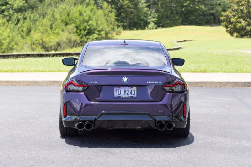 Dinan 23-26 BMW M240i/M240i xDrive (G42) Valved Axleback Exhaust System - Black Tips - D660-0098-BLK