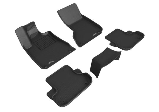 3D MAXpider 13-18 Maserati Ghibli Kagu Floor Mat- Black R1 R2 - L1MR00701509