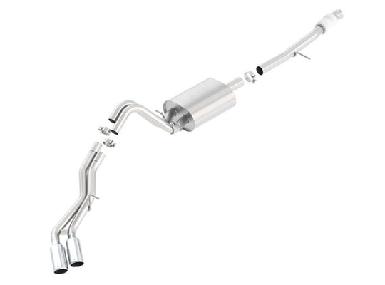 Borla Touring Cat Back 15-16 Chevy Suburban 5.3L V8 2.75in, 2.25in Dual Same Side Exit 4in Tips - 140558