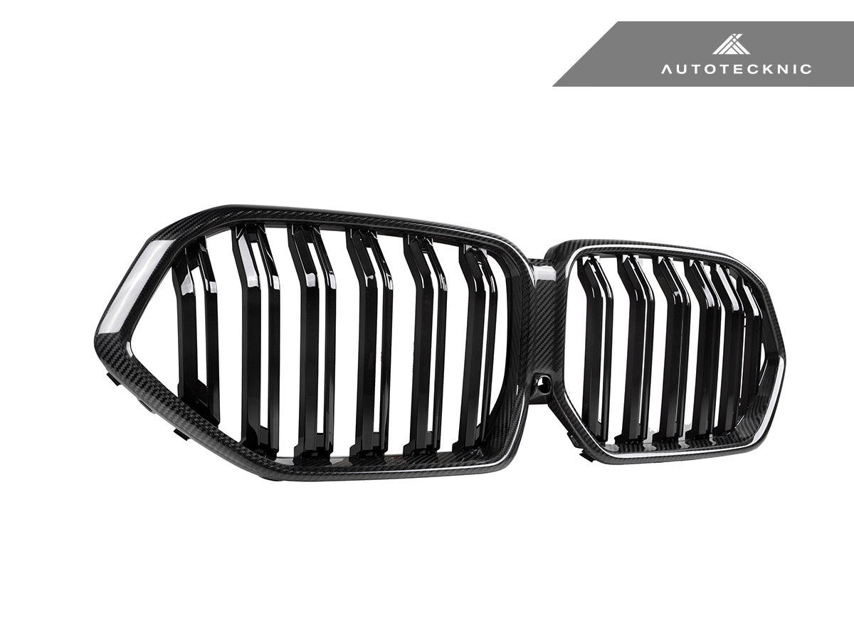 AutoTecknic Dual-Slat Carbon Fiber Front Grille - BMW G06 X6 LCI