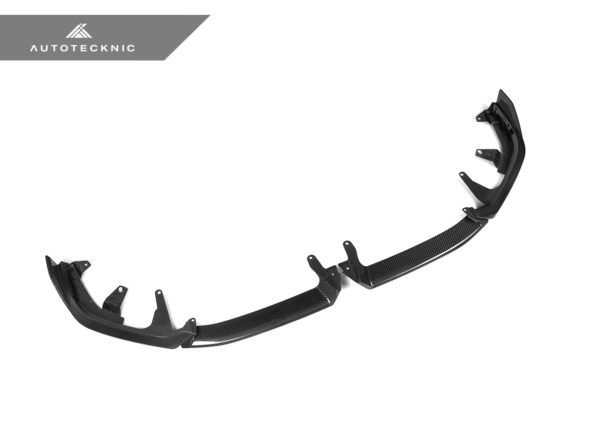 AutoTecknic Dry Carbon Front Lip Splitter Set - BMW G60 5-Series