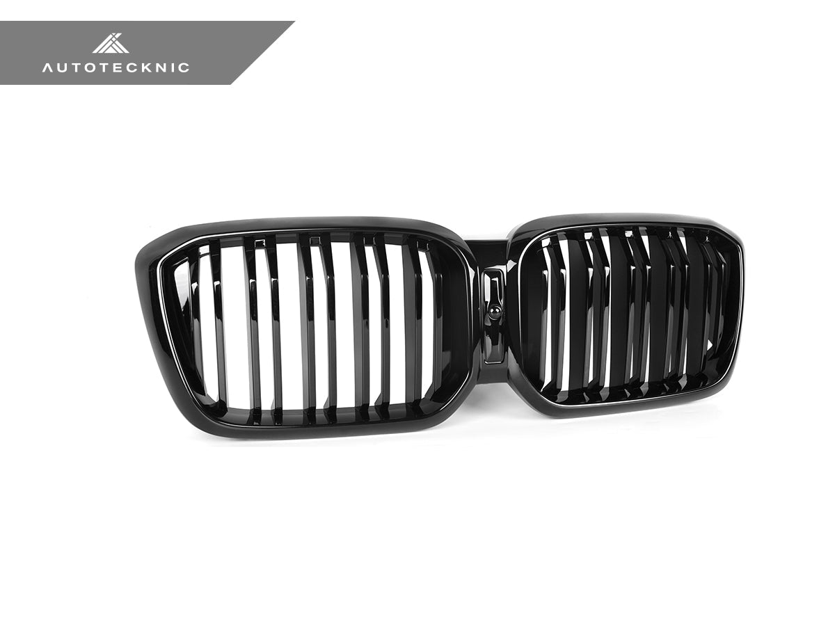 AutoTecknic Dual-Slats Gloss Black Front Grille - BMW G01 X3 | G02 X4 LCI