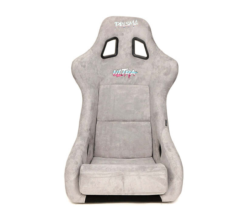 NRG FRP Bucket Seat ULTRA Edition - Large (Grey Alcantara/Pearlized Back) - FRP-302GY-ULTRA