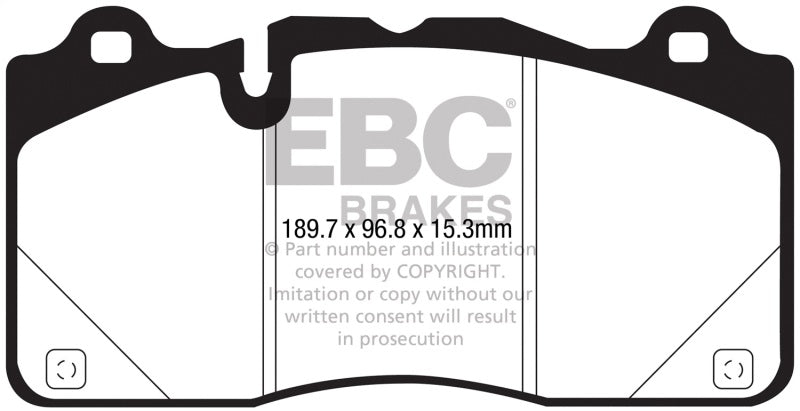 EBC 2016+ Cadillac CTS-V 6.2L Supercharged Yellowstuff Front Brake Pads - DP43050R