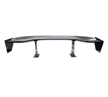 Load image into Gallery viewer, NRG Carbon Fiber Spoiler - Universal (59in.) NRG Logo Large End Plates - CARB-A590NRG
