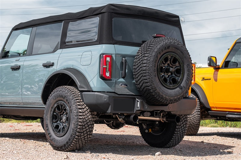 Corsa 21-25 Ford Bronco 2.7L 4-Door 2.75in Cat-Back Dual Rear Exhaust w/ 4in Straight-Cut Black Tips - 21210BPC