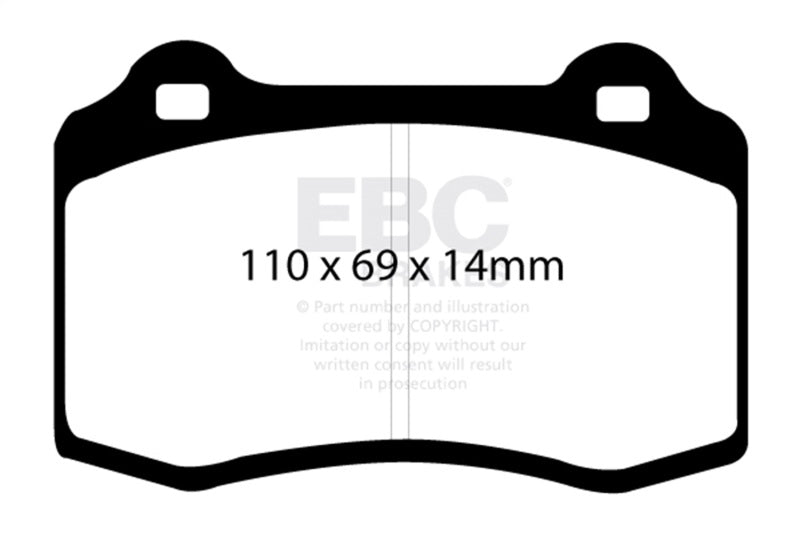 EBC 96-00 Lotus Esprit Turbo 2.0 Turbo GT3 Bluestuff Front Brake Pads - DP51140NDX