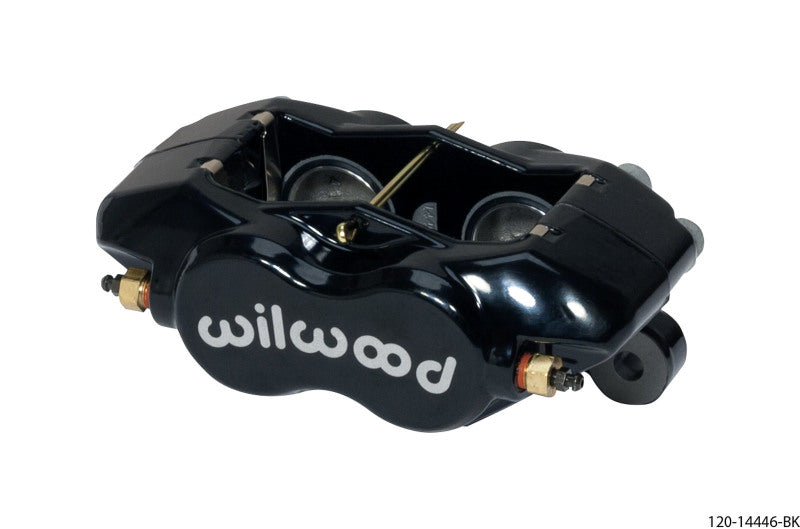 Wilwood Caliper-Forged Dynalite w/Dust Seal-Black 1.38in Pistons .81in Disc - 120-14446-BK