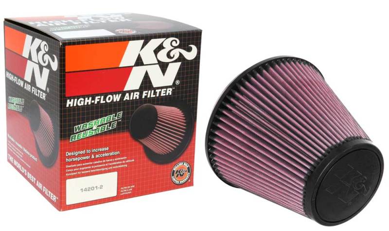 K&N Universal Air Filter 6in Flange / 7-1/2in Base / 4-1/2in Top / 6-1/2in Height - RU-5107