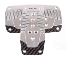 Load image into Gallery viewer, NRG Aluminum Sport Pedal A/T - Silver w/Black Carbon - PDL-450SL