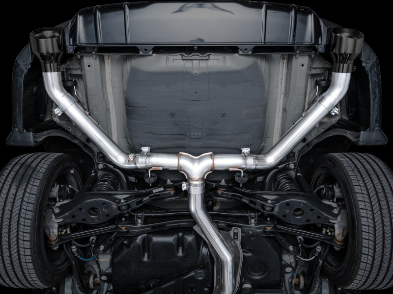 AWE Tuning 22+ Honda Civic Si/Acura Integra Track Edition Cat-Back Exhaust - Dual Diamond Black Tips - 3020-33331