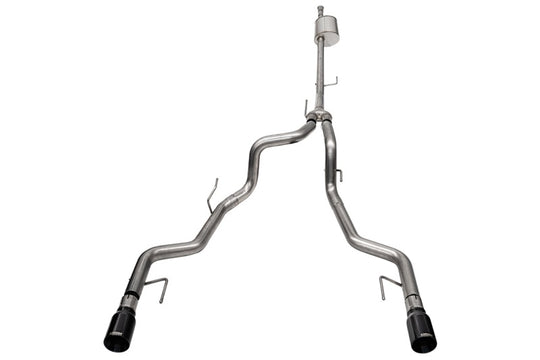 Corsa 2022-2025 Ford F-150 SuperCrew/5.5ft Bed 5.0L V8 Sport Cat-Back Dual Rear Exit-Black PVD - 21184BLK