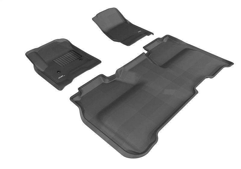 3D MAXpider 14-19 GMC Sierra 1500 Crew Cab / 2500HD / 3500HD Crew Cab Kagu Black Full Set - L1GM01001509