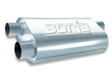Load image into Gallery viewer, Borla Universal Oval Transverse Single 3in Inlet/2.5in Outlet 19in x 10.25in x 5.5in Turbo Muffler - 40474