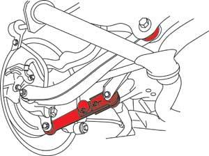 SPC Performance 03-06 Subaru Baja/00-09 Legacy/Outback Rear Camber Kit (SINGLE ARM-REQUIRES 2) - 67665