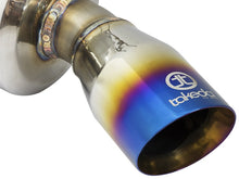 Load image into Gallery viewer, aFe POWER Takeda 16-17 Honda Civic I4-1.5L (t) 2.5-2.25in 304 SS CB Dual-Exit Exhaust Blue Tips - 49-36615-L