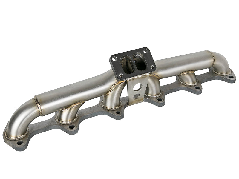 aFe Twisted Steel Header Turbo Manifold (T3) 98.5-02 Dodge Diesel Trucks L6 5.9L (td) - 48-32020
