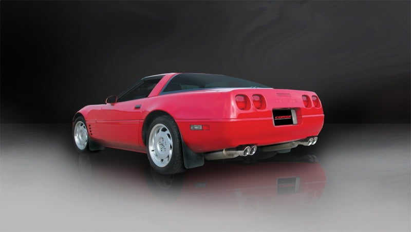 Corsa 1992-1995 Chevrolet Corvette C4 5.7L V8 LT1 Sport Cat-Back Exhaust w/ Twin 3.5in Polished Tips - 14116