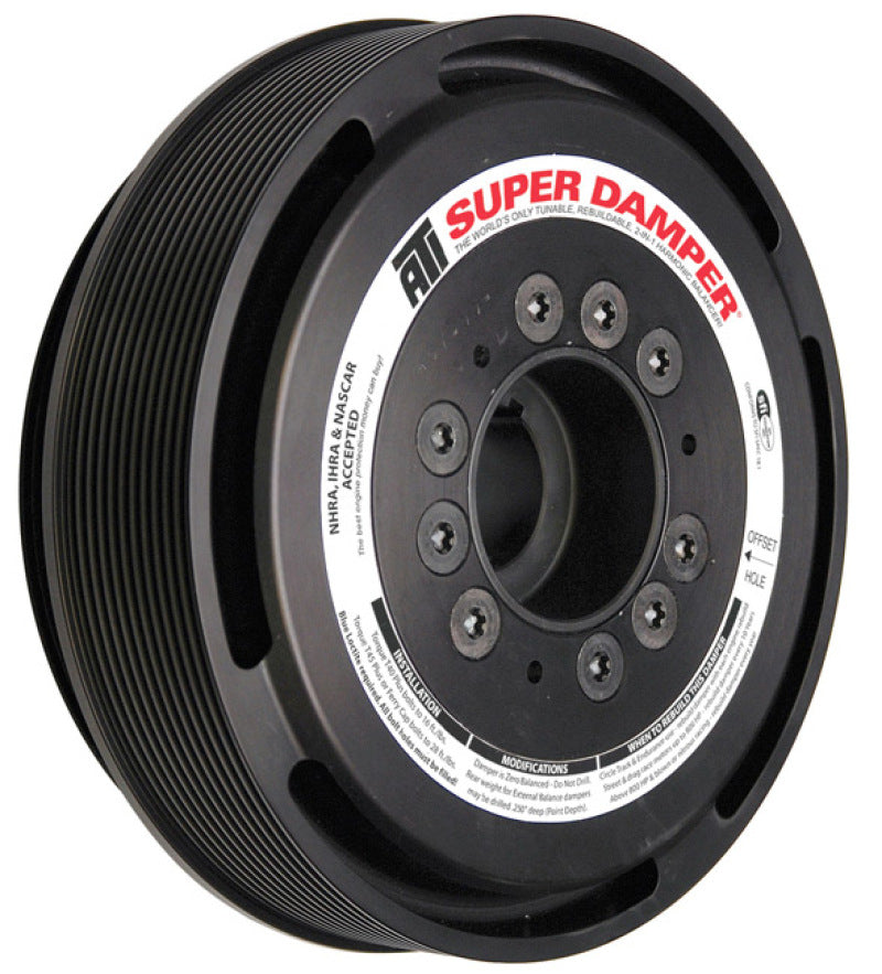 ATI Damper - 7.074in - ST - Chevy BB - Chrysler Front w/SC - 6 Bolt 24T HTD - 3 Ring - 2nd 1/4 Key - ATI918874E