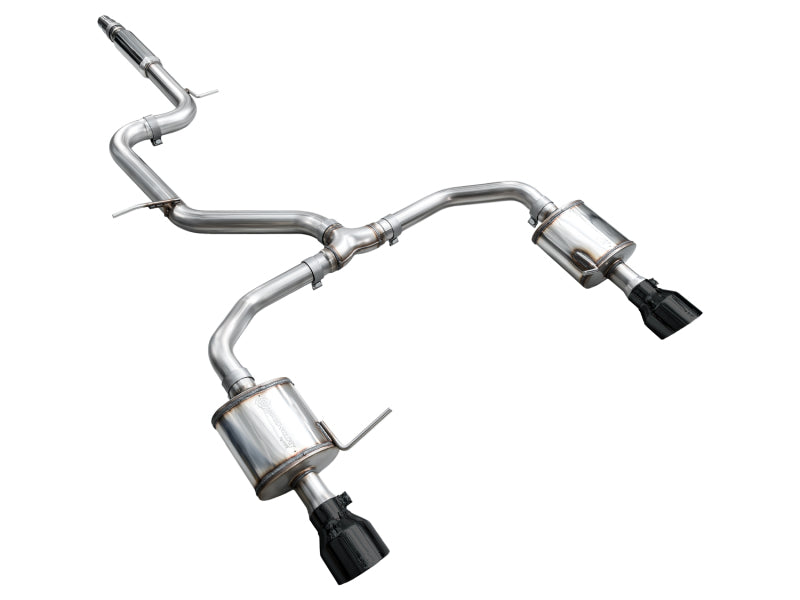 AWE Tuning 22-25 Volkswagen Jetta GLI Touring Edition Exhaust - Diamond Black Tips - 3015-33275