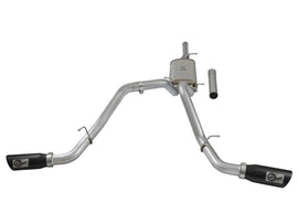 aFe MACH Force-Xp 3in CB SS Dual Exhaust w/Black Tips 09-16 GM Silverado/Sierra 4.3L/4.8L/5.3L - 49-44071-B