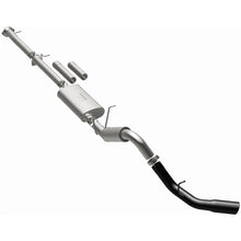 Load image into Gallery viewer, MagnaFlow 11-19 GM 2500/3500 6.0L 4in Single Passenger Side Rear Exit Cat-Back Exhaust w/Black Tips - 19376