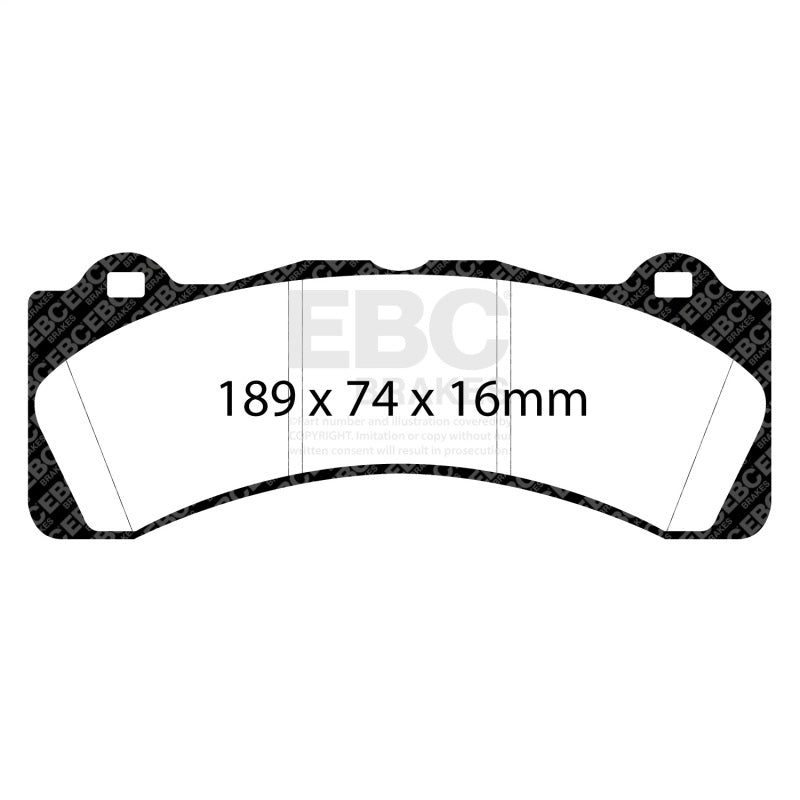 EBC Racing Brembo GT-6 Caliper RP-1 Race Brake Pads - DP8059RP1