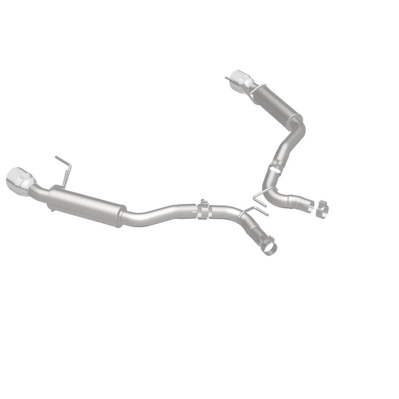 MagnaFlow Axle Back, SS, 2.5in, Competition, Dual Split Polish 4.5in Tip 2015 Ford Mustang Ecoboost - 19179