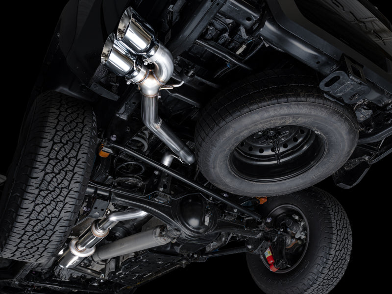 AWE Tuning Exhaust for 4th Gen Toyota Tacoma Dual Chrome Silver Tips - 3015-32254