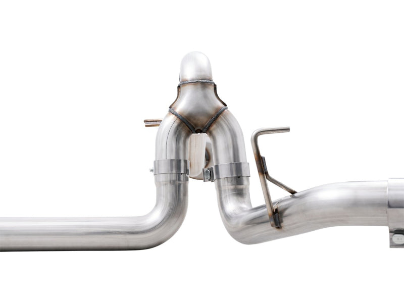 AWE Tuning 0FG 21+ Ford F150 Dual Split Rear Cat-Back Exhaust- 5in Diamond Black Tips - 3015-33119