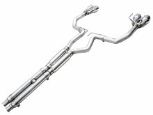 Load image into Gallery viewer, AWE 2024 Ford Mustang GT Fastback S650 RWD Track Edition Cat-Back Exhaust w/ Quad Chrome Silver Tips - 3020-42650