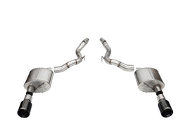 Corsa 24+ Ford Mustang GT Sport Axle-Back Dual Rear Exit with 4.5in Black PVD Straight Cut Tips - 21273BLK