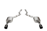 Corsa 24+ Ford Mustang GT Sport Axle-Back Dual Rear Exit with 4.5in Black PVD Straight Cut Tips - 21273BLK