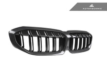 Load image into Gallery viewer, AutoTecknic Dry Carbon Fiber Dual-Slats Front Grilles - BMW G20 3-Series Pre-LCI