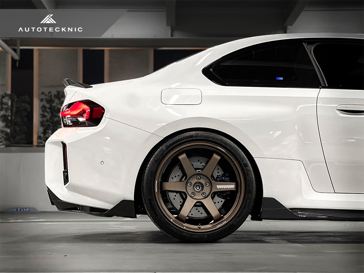 AutoTecknic Dry Carbon Rear Splitter Set - BMW G87 M2