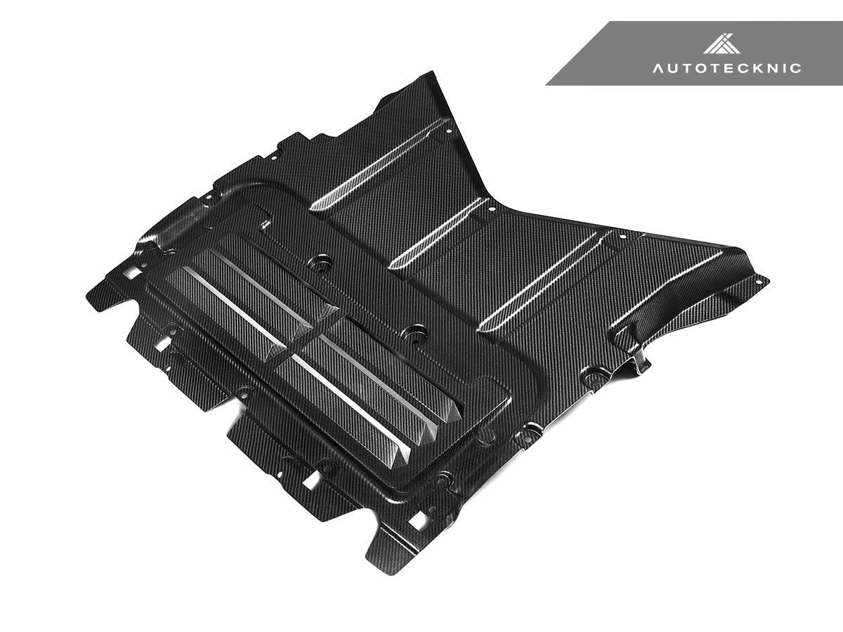 AutoTecknic Pre-Preg Carbon Oil Cooler Skid Plate - BMW G90/ G99 M5