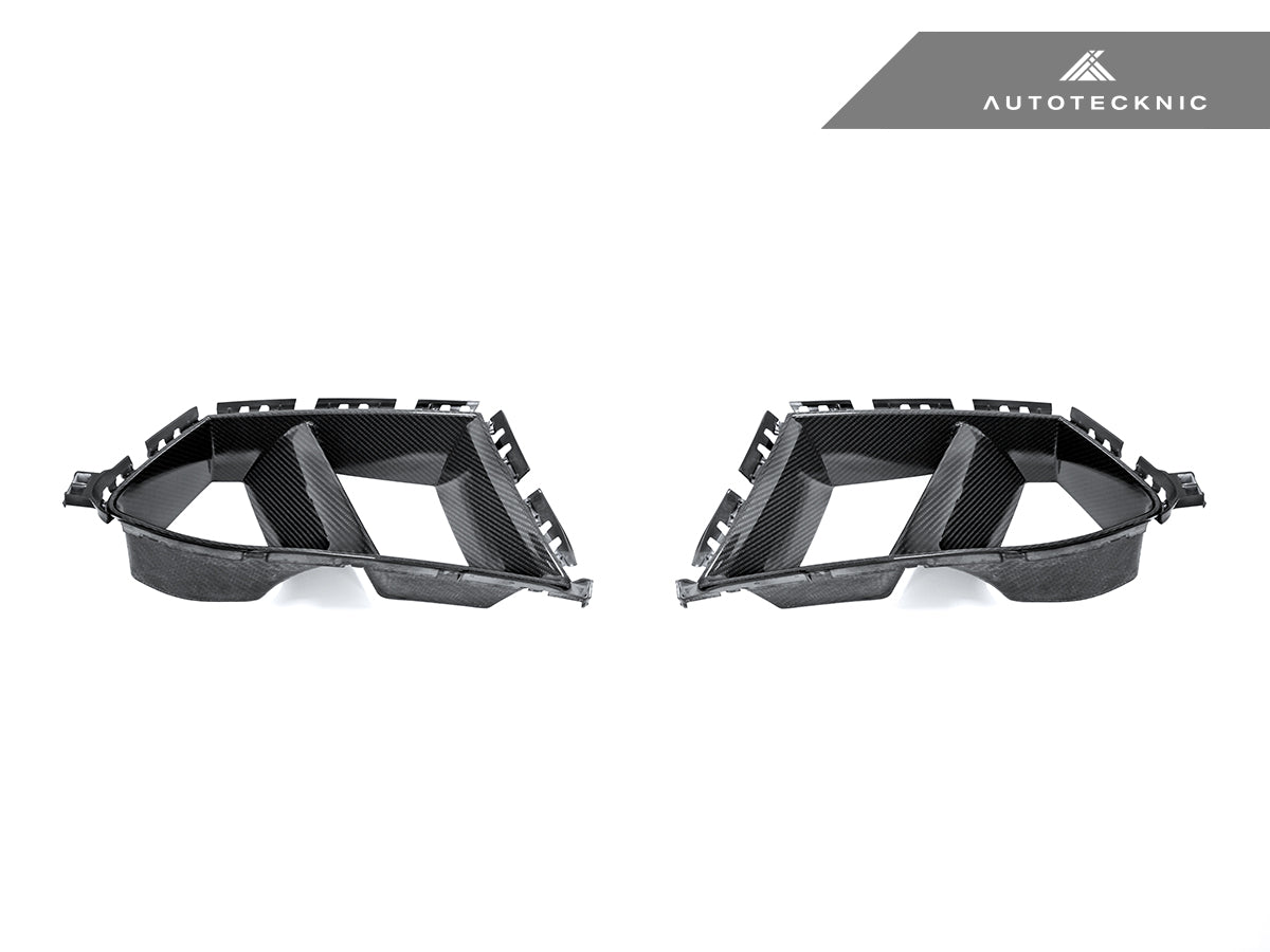 AutoTecknic Dry Carbon Front Bumper Lower Vent Set - BMW G80 M3 | G82/ G83 M4